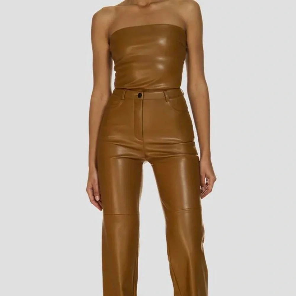 CULTNAKED brown leather pants size S - Picture 2 of 2